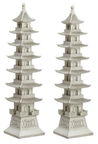 Mid Size Beige Pagoda