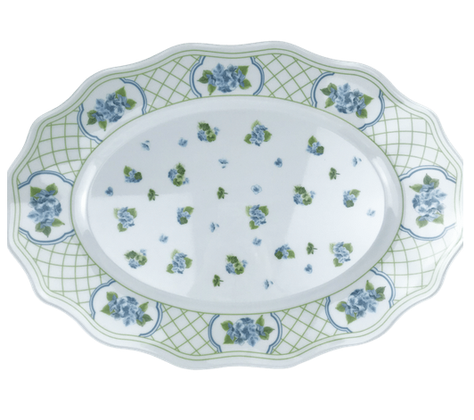 Green Hydrangea Melamine Dinnerware Collection