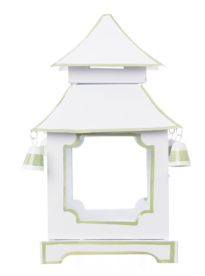 White & Green Pagoda Lantern