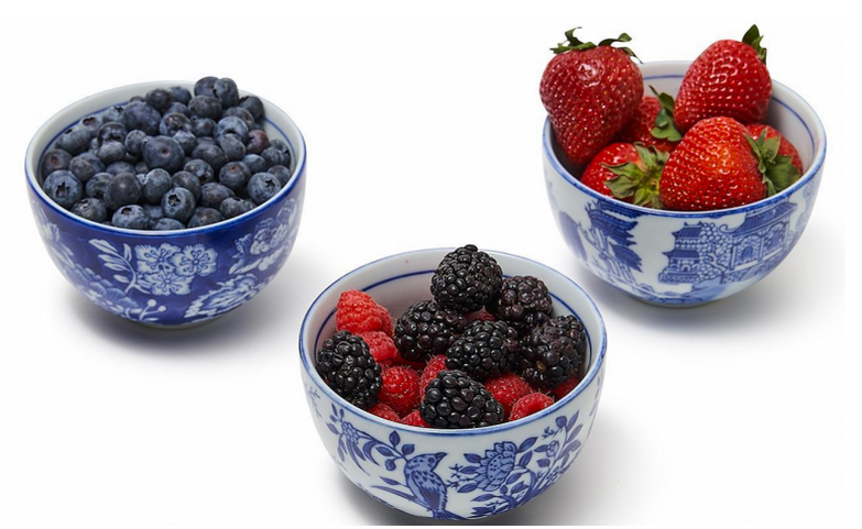 Set of Three Floral Mini Bowls