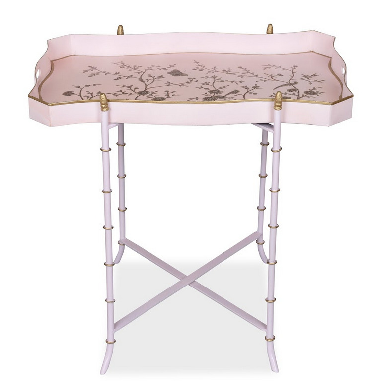 Pink & Gold RECTANGULAR TRAY TABLE