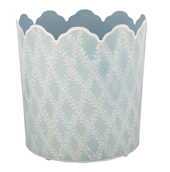 Pale Blue TRELLIS FLOOR PLANTER