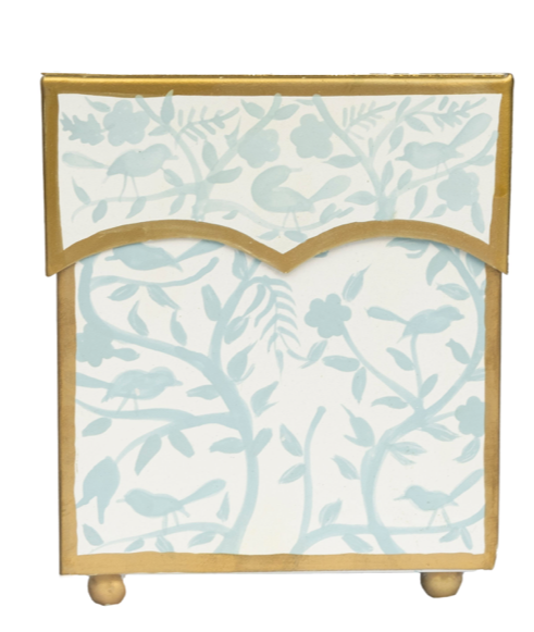 Ivory & Blue Chinoiserie Tissue Holder