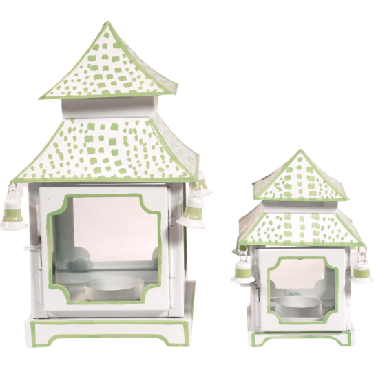 Green Dot & White Pagoda Lantern