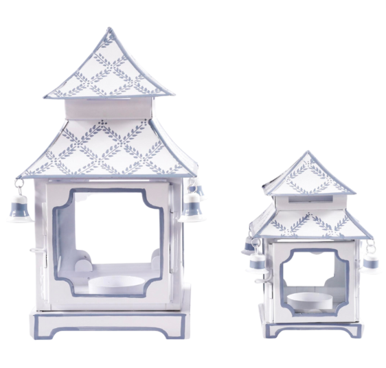 Gorgeous trellis blue/white pagoda (2 sizes)