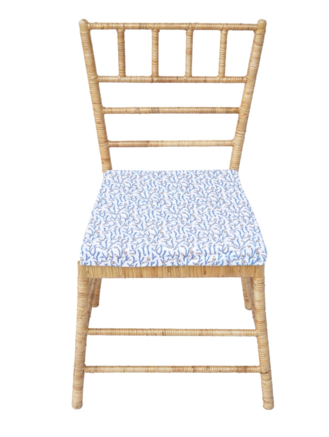 Straight Back Wicker Chair