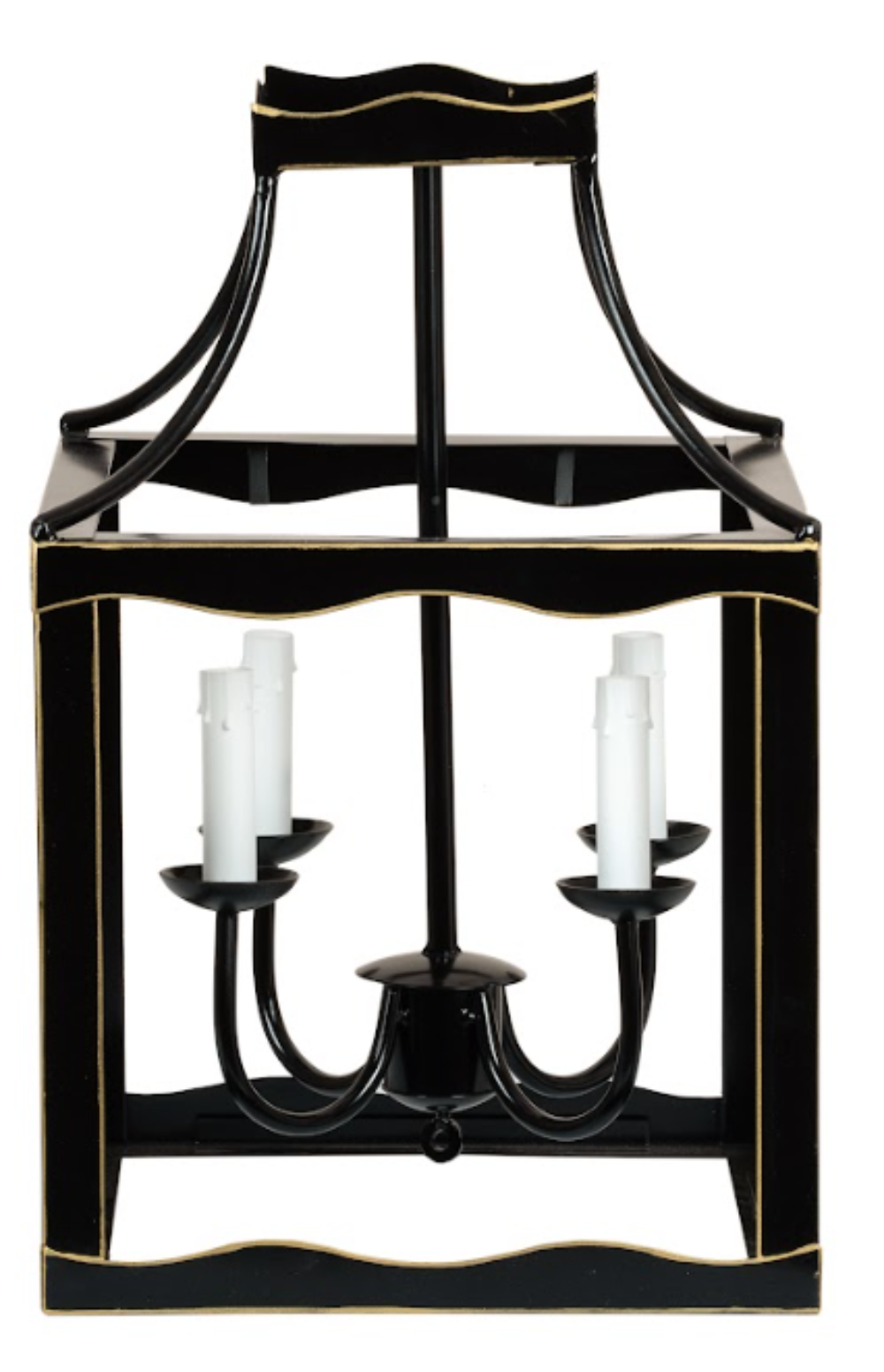 Mid Size Black & Gold Lantern