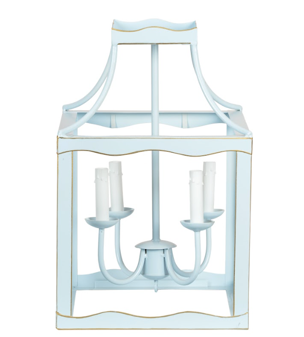 SOFT Blue & GOLD MEDIUM LANTERN