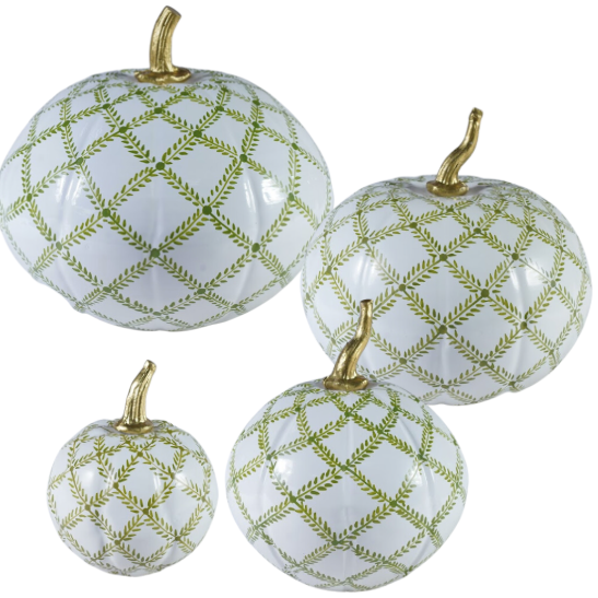 Green Trellis Pumpkin