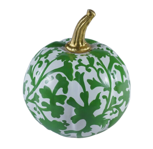 Floral Green Pumpkin