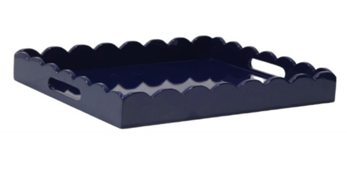 Navy Lacquered Tray