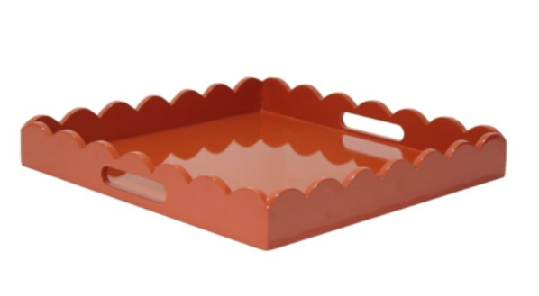 Burnt Orange Lacquered Tray