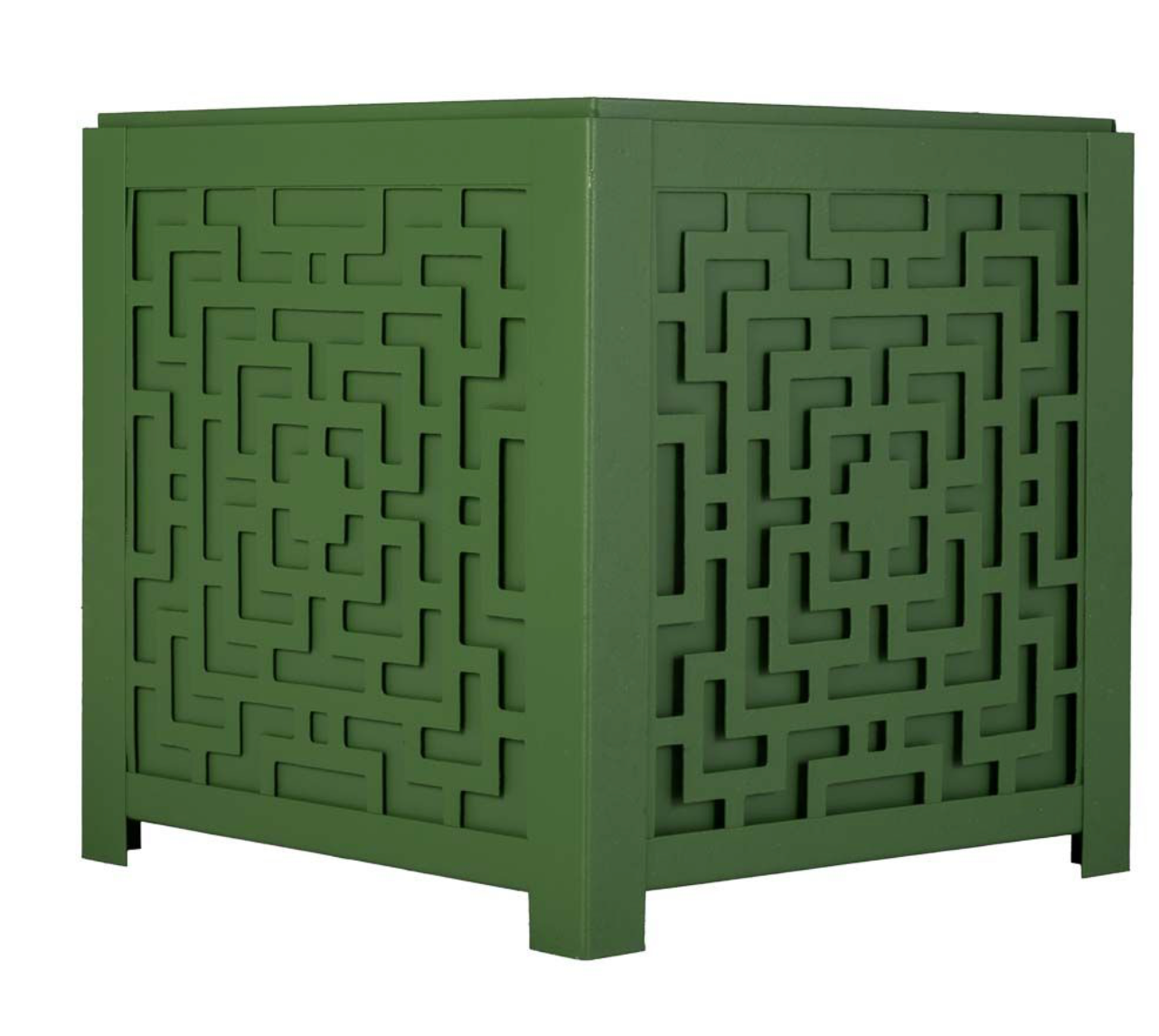 Moss Green Fretwork Planter