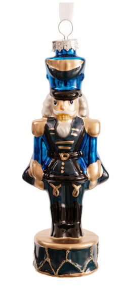 Navy & Gold soldier ornament