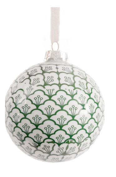 Green Floral Trellis Ball