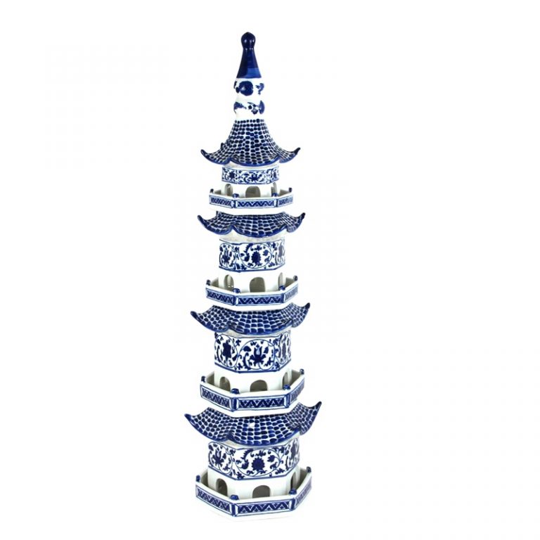 Large Blue and White Pagoda