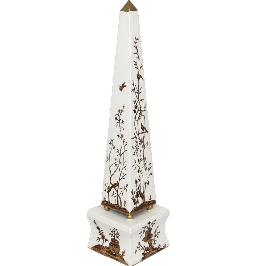 Ivory & Gold Obelisk