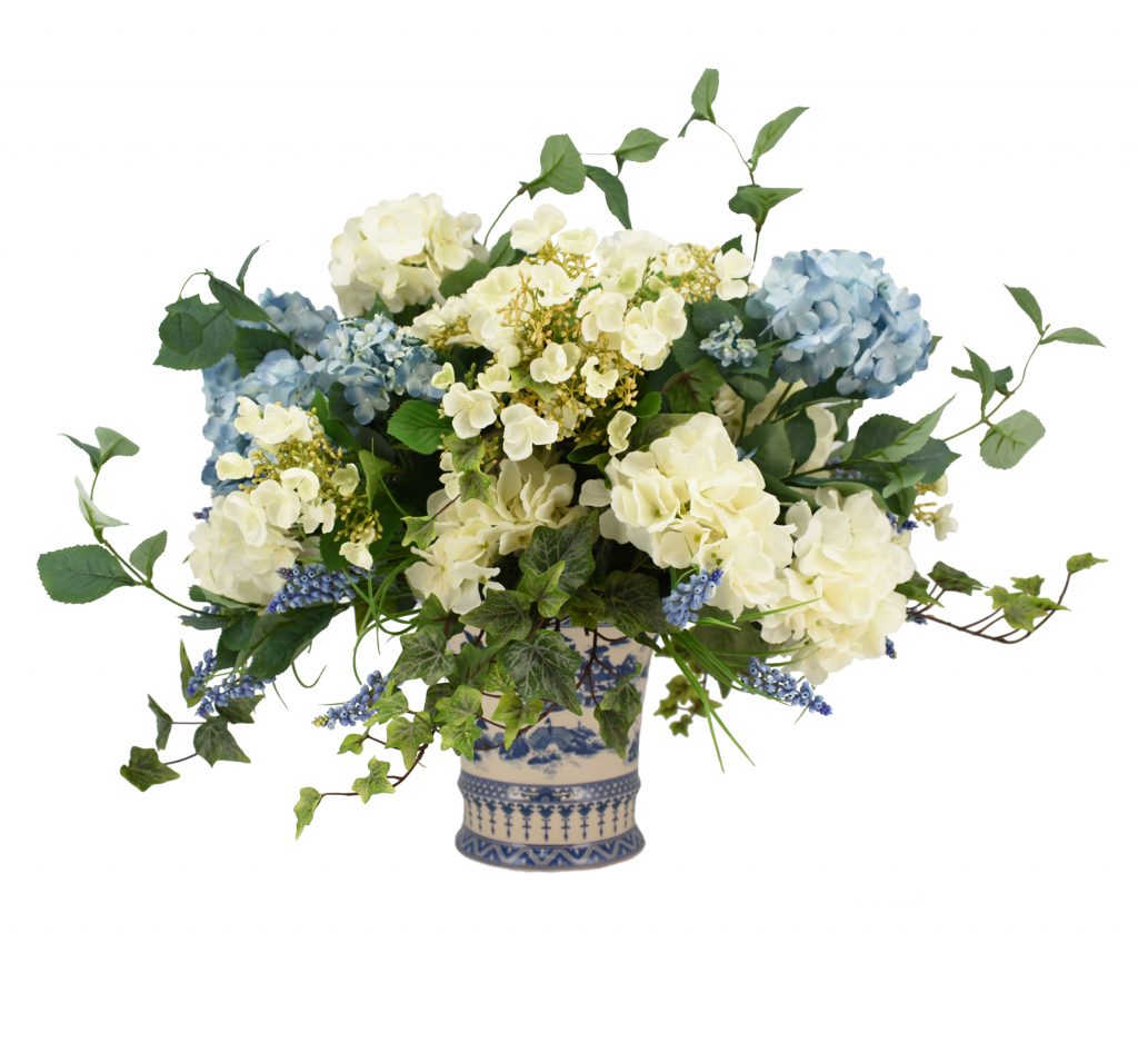 Large Hydrangea and Ivy Arrangement