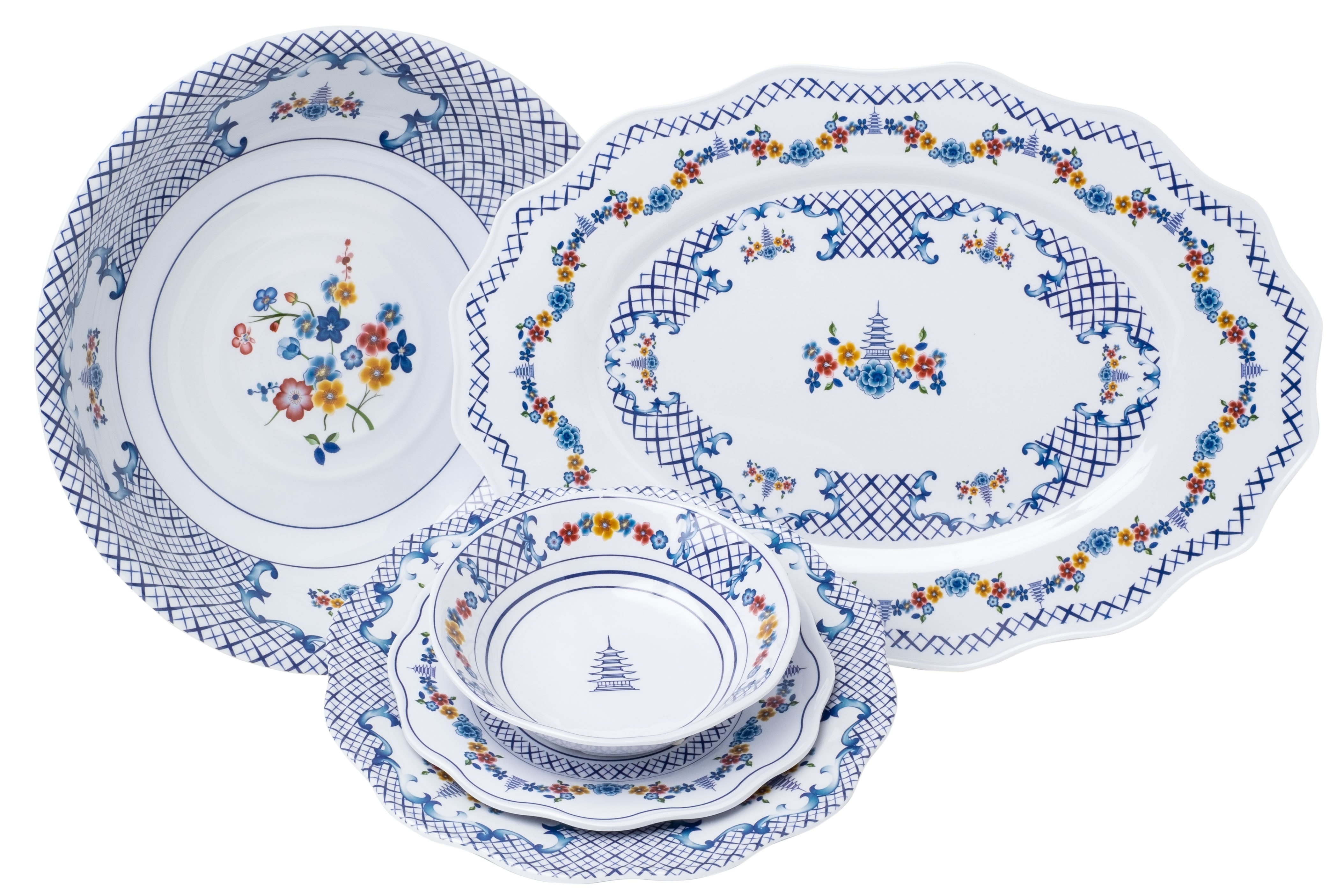 Colorful Floral Melamine Collection