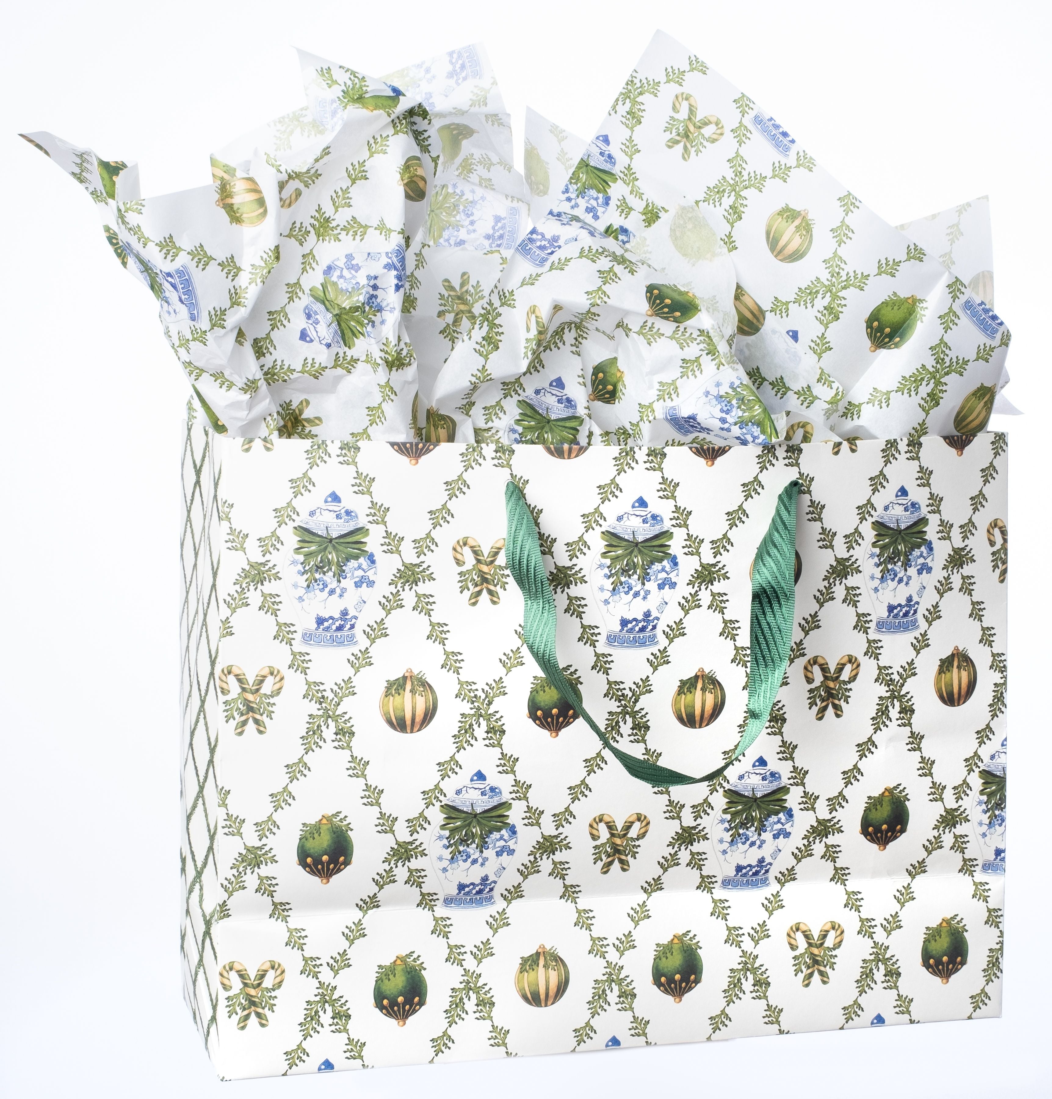 Green Holiday Cheer Gift Bag