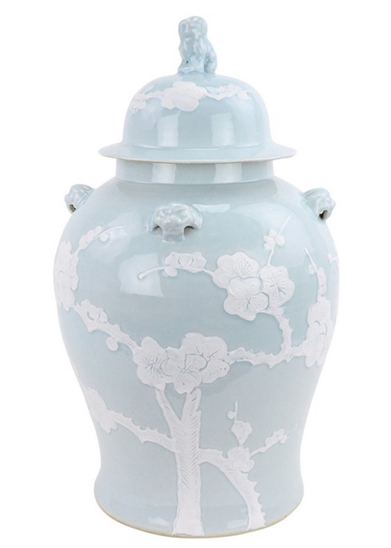 PASTEL PALE BLUE CHERRY BLOSSOM Jar