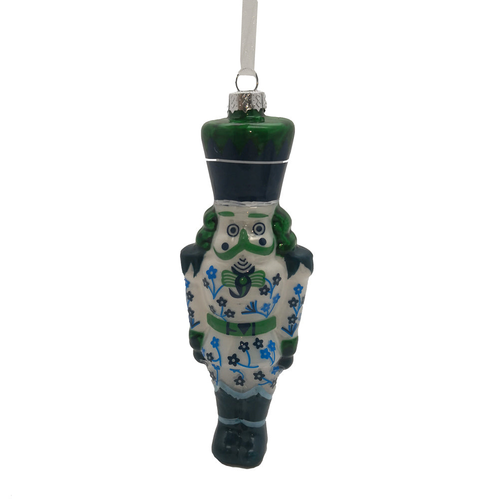 Green & Blue Nutcracker Ornament