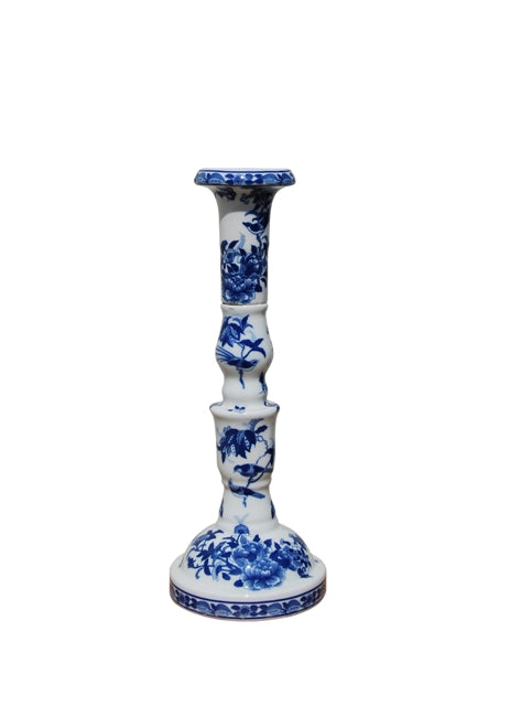 Porcelain Blue & White Candle Sticks Style 2