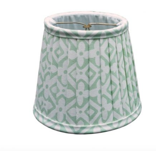 Stunning new clip on chandelier/sconce pleated shades soft celadon