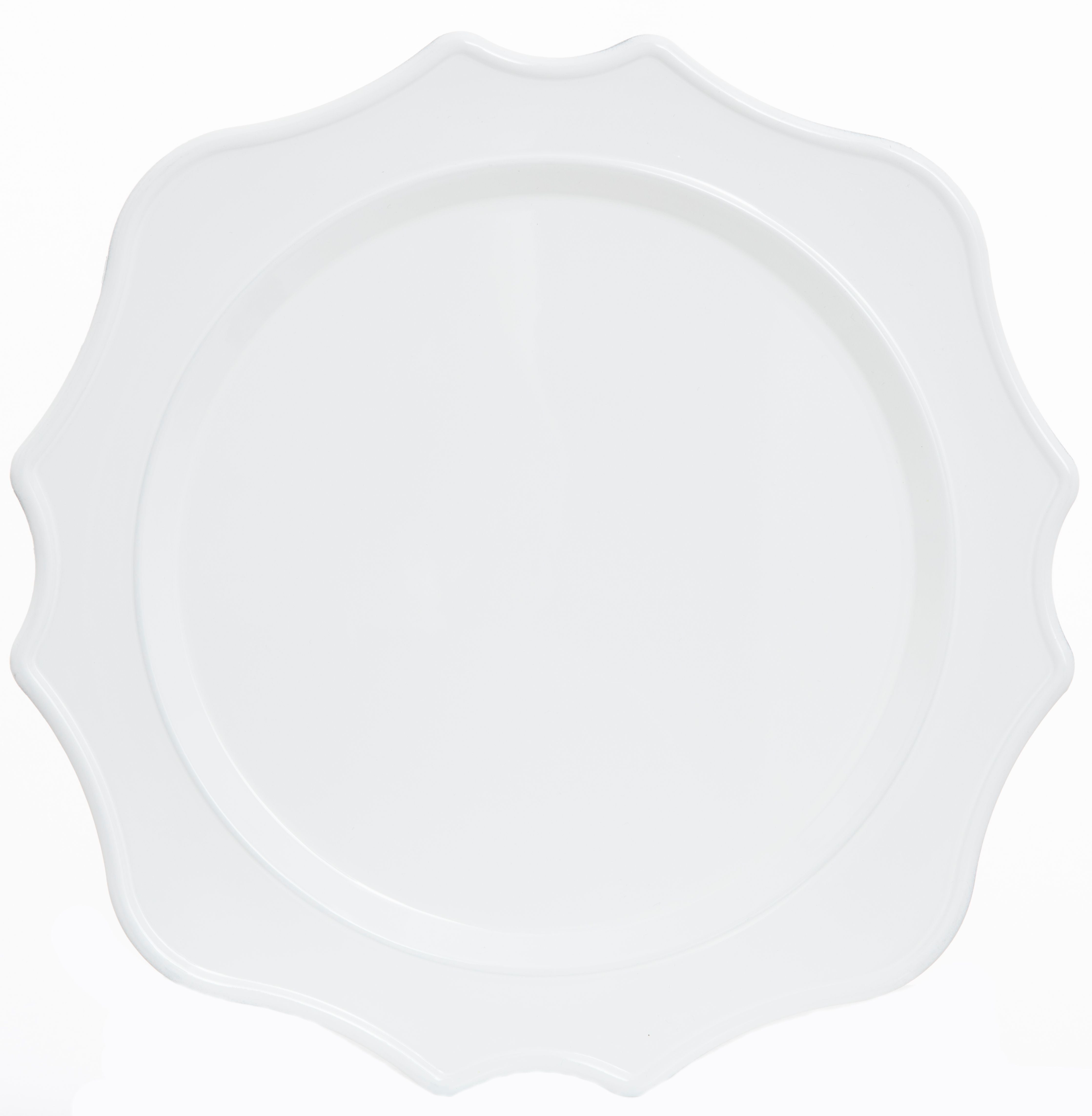 Scalloped Melamine Charger (4 Colors)