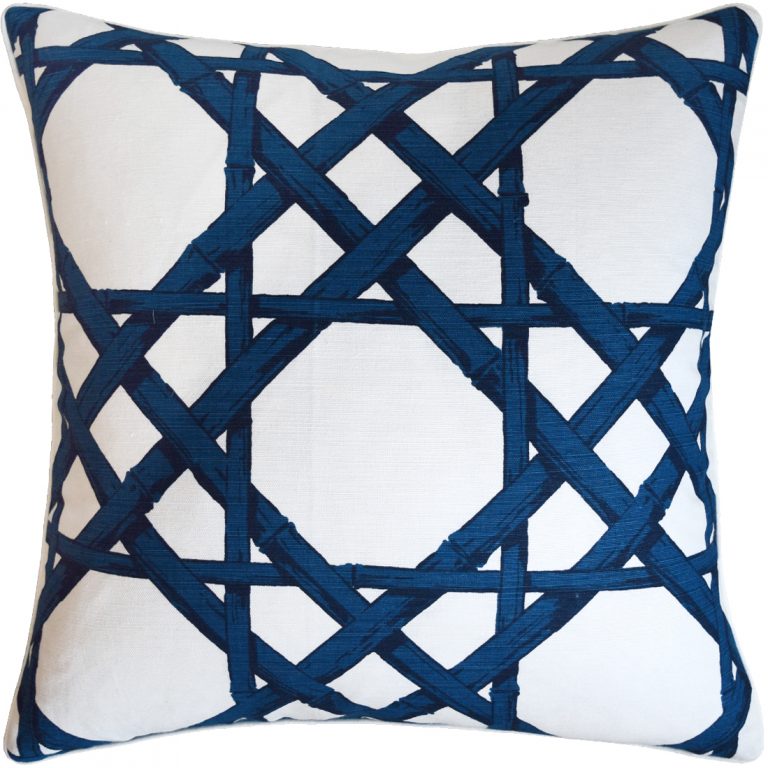 Cyrus Cane Navy Pillow