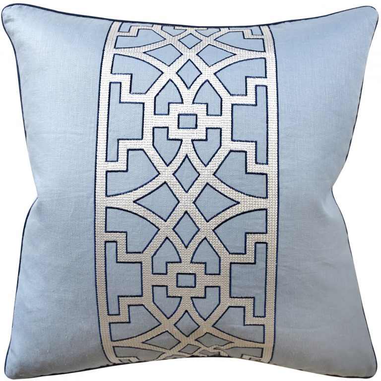 Fretwork Soft Blue