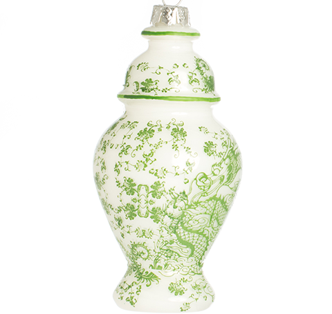 Mini Dragon Ginger Jar Green