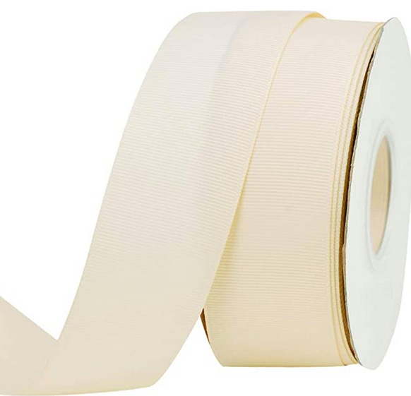 Ivory Grosgrain Ribbon