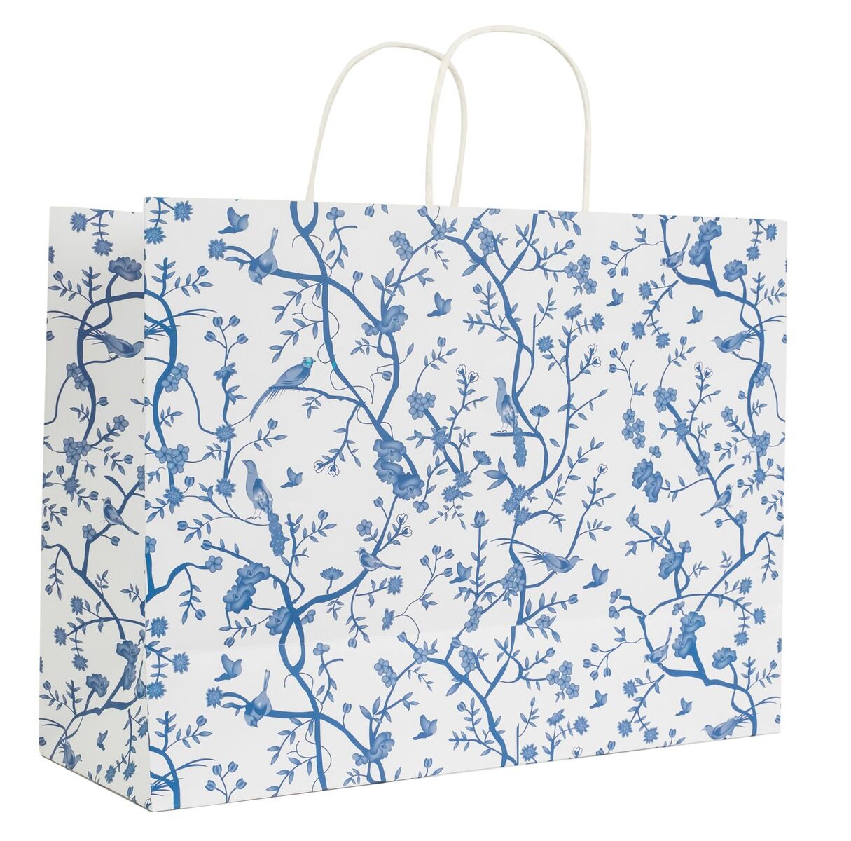 Blue and White Chinoiserie Gift Bag