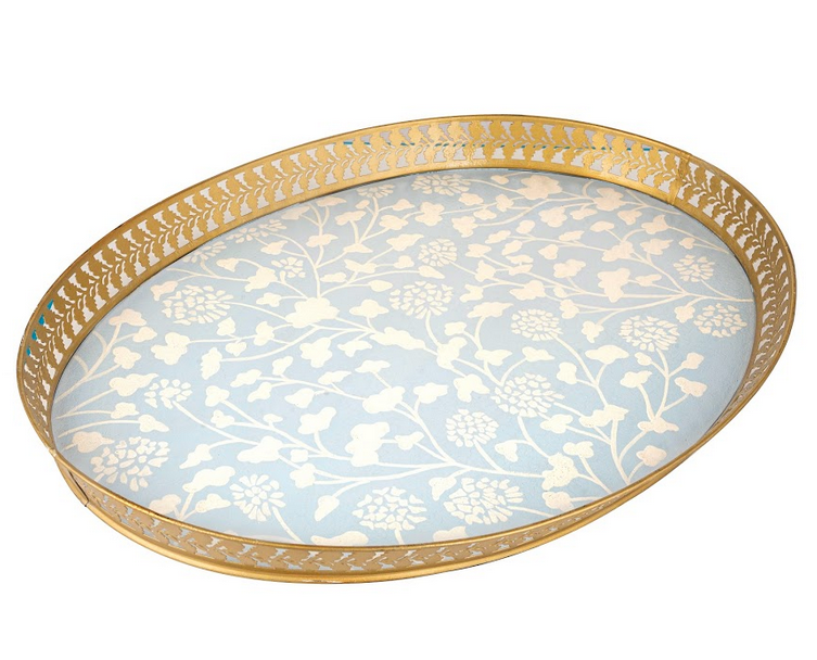 Pale Blue Spring Pierced Tray