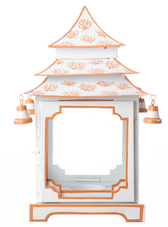 Beautiful white/coral large pagoda