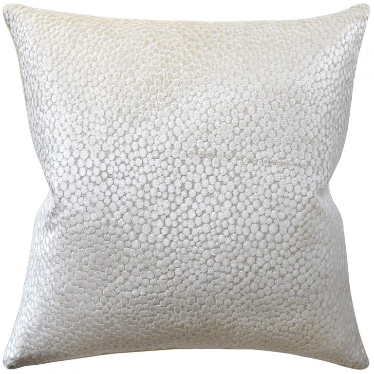 Polkadot Plush Ivory Pillow