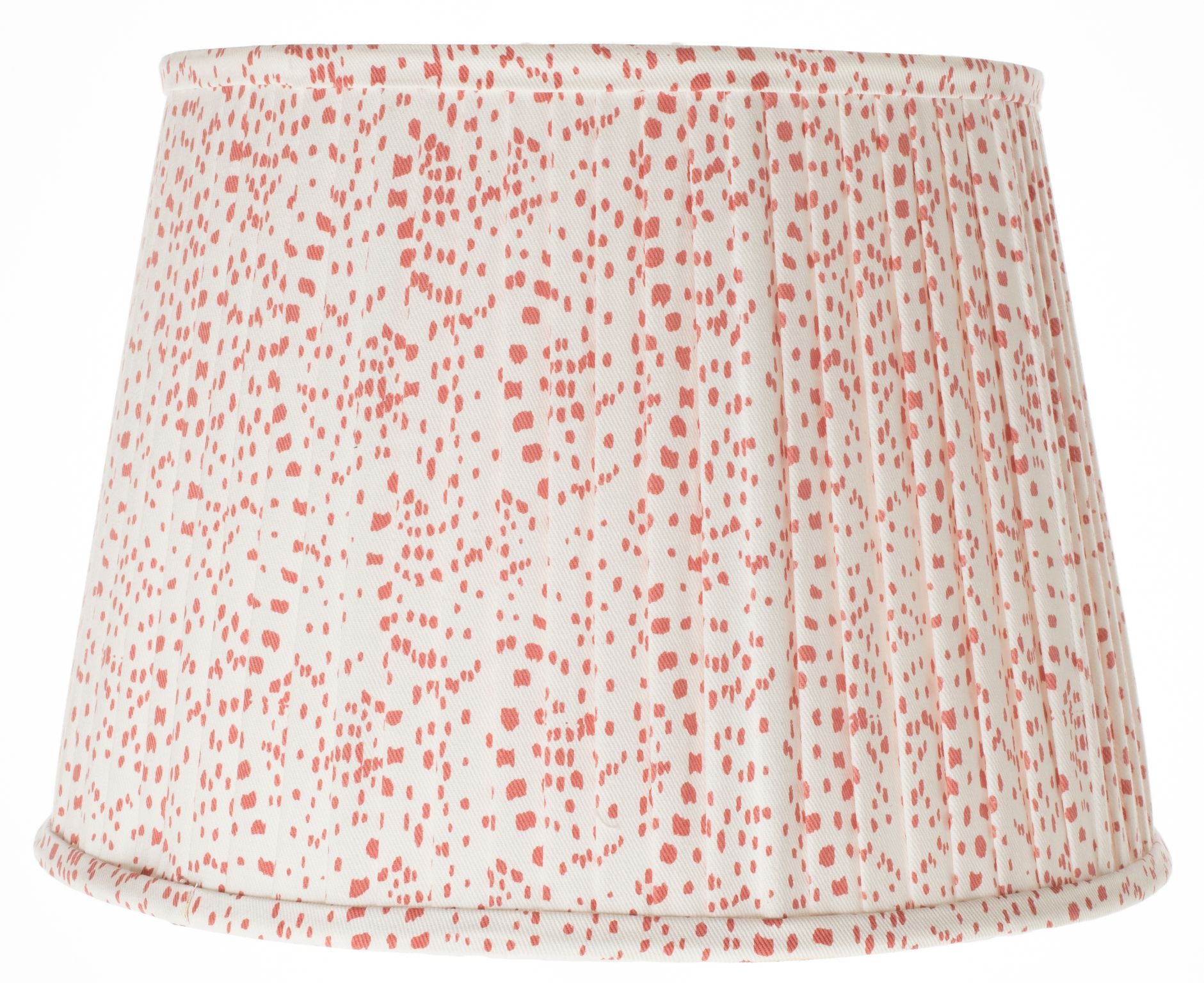 Stunning new pleated red dot lampshade