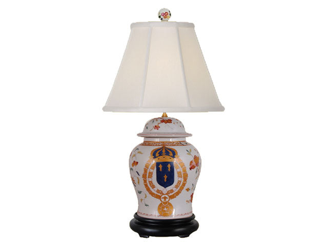 Blue and Orange Regal Crest Lamp