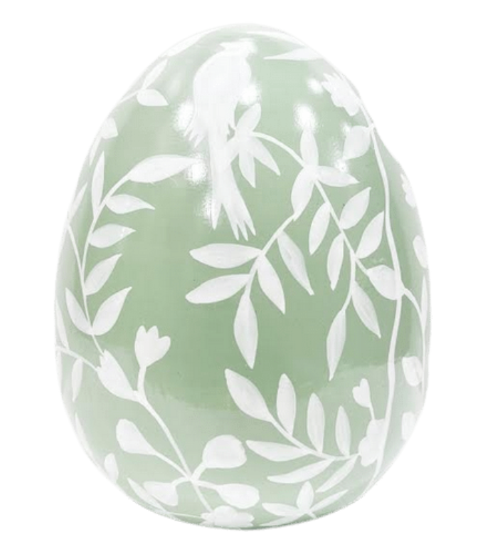 Stunning soft green chinoiserie egg (5 sizes)