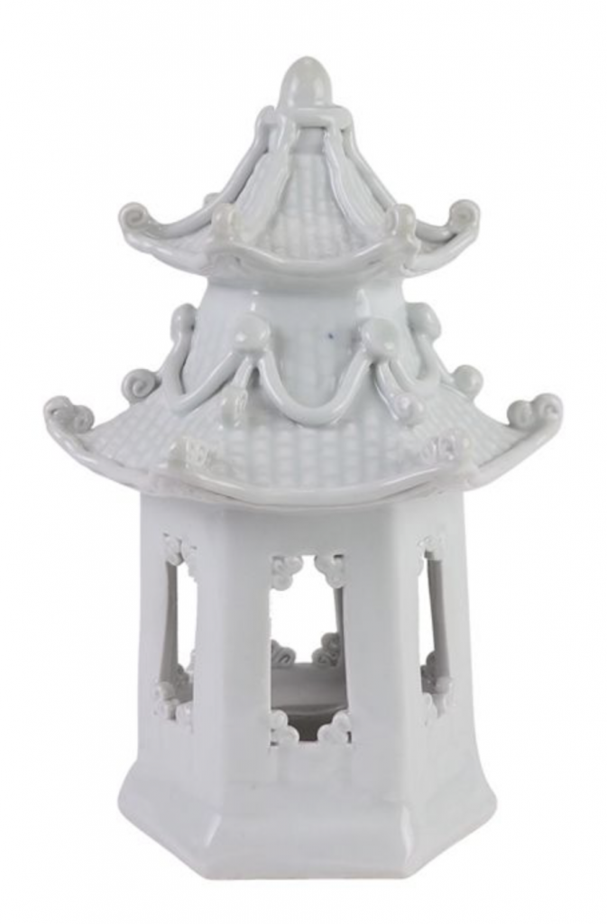 Beautiful decorative white pagoda