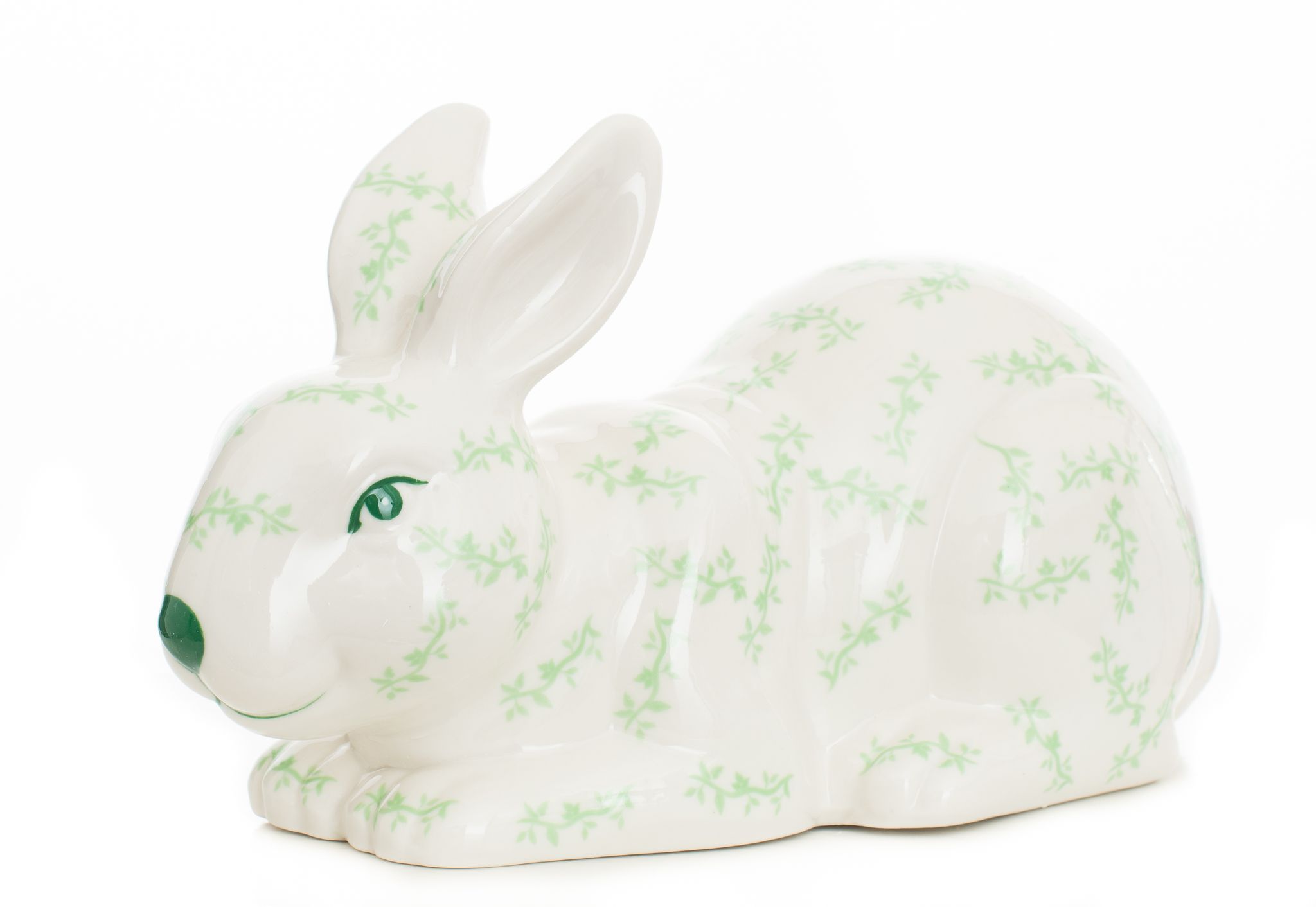 Beautiful green/white Mama bunny (green/white)